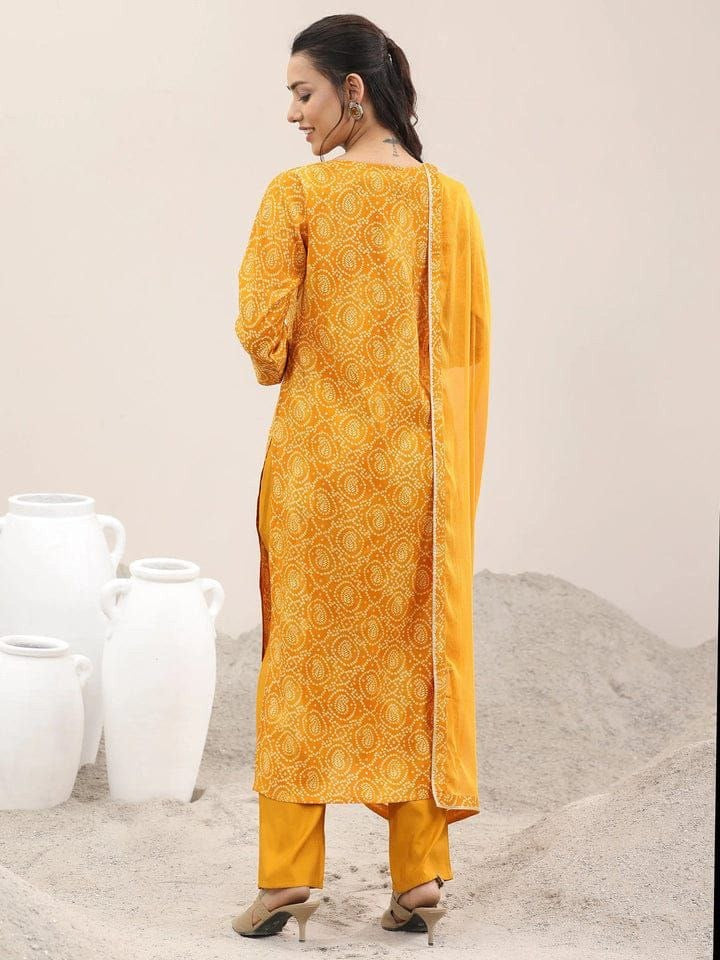 DESIGNER VISCOSE EMBROIDERY WORK TOP BOTTOM WITH DUPATTA YELLOW